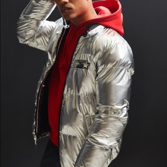 STARTER Jackets & Blazers - STARTER Black Label Metallic Puffer Coat